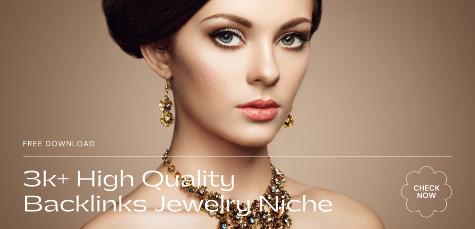 Backlinks Data Jewelry Niche